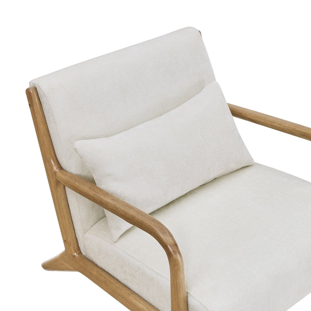 Eterna Mid-Century Modern Accent Chair with Pillow. Picture 2