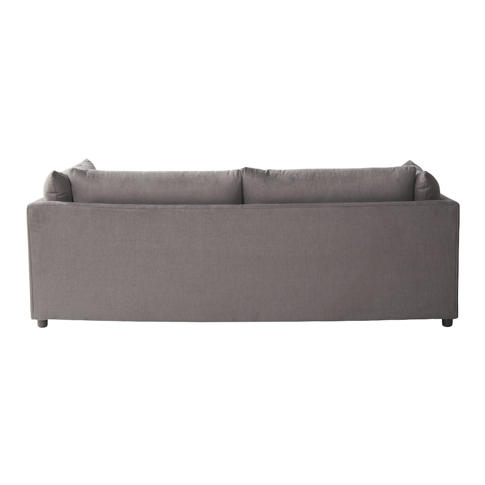 Enda Pillow Back Fabric Sofa, Carbon Gray. Picture 4