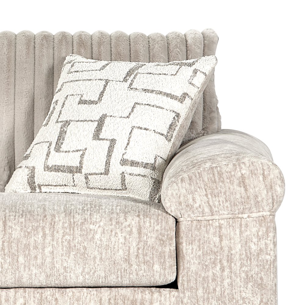 Nason Wide Wale Corduroy Cuddle Chair and Ottoman Set, Charcoal. Picture 4