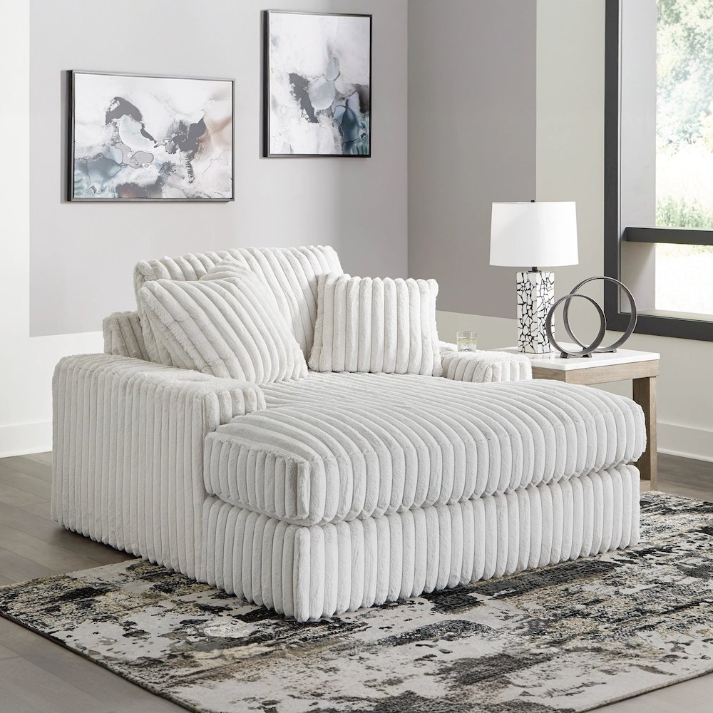 Azulu Upholstered Oversized Chaise, with Cup holders and USB Charging. Picture 5
