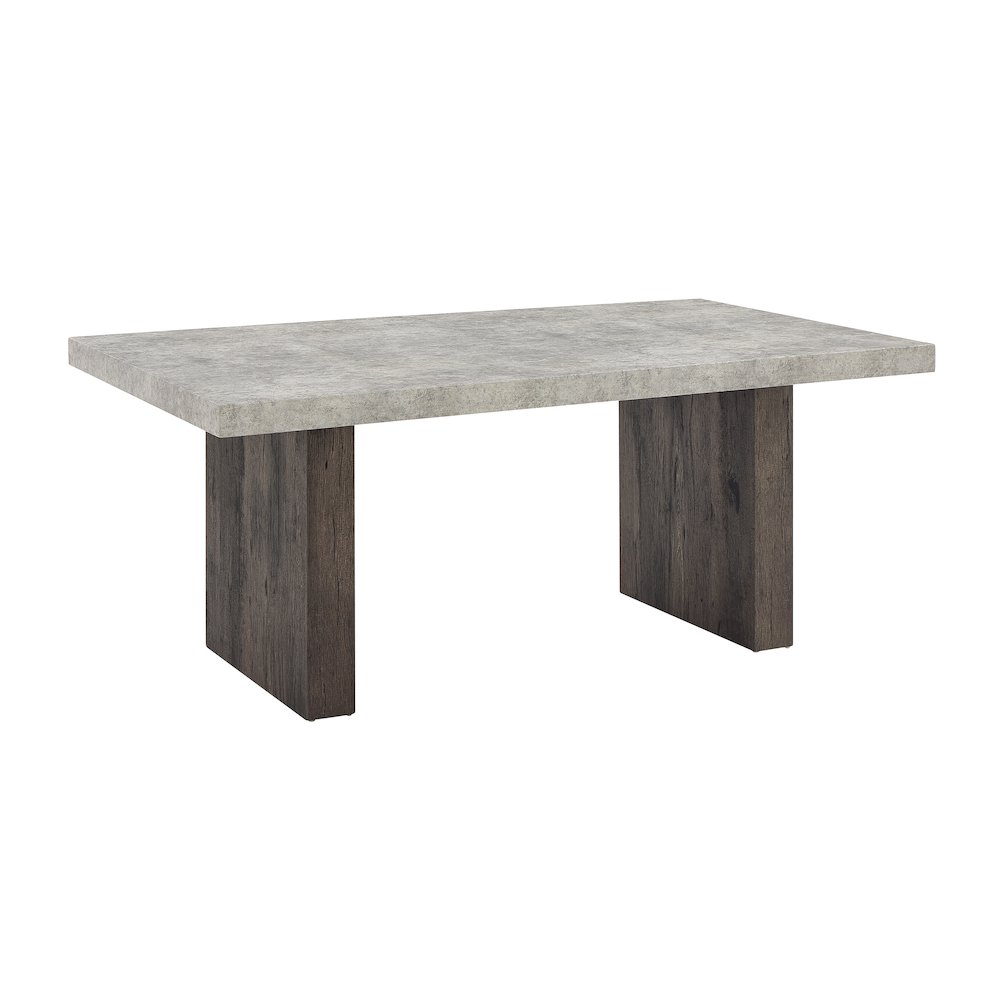 Sorlen Modern 72" Dining Table with 3D Faux Concrete Top. Picture 1