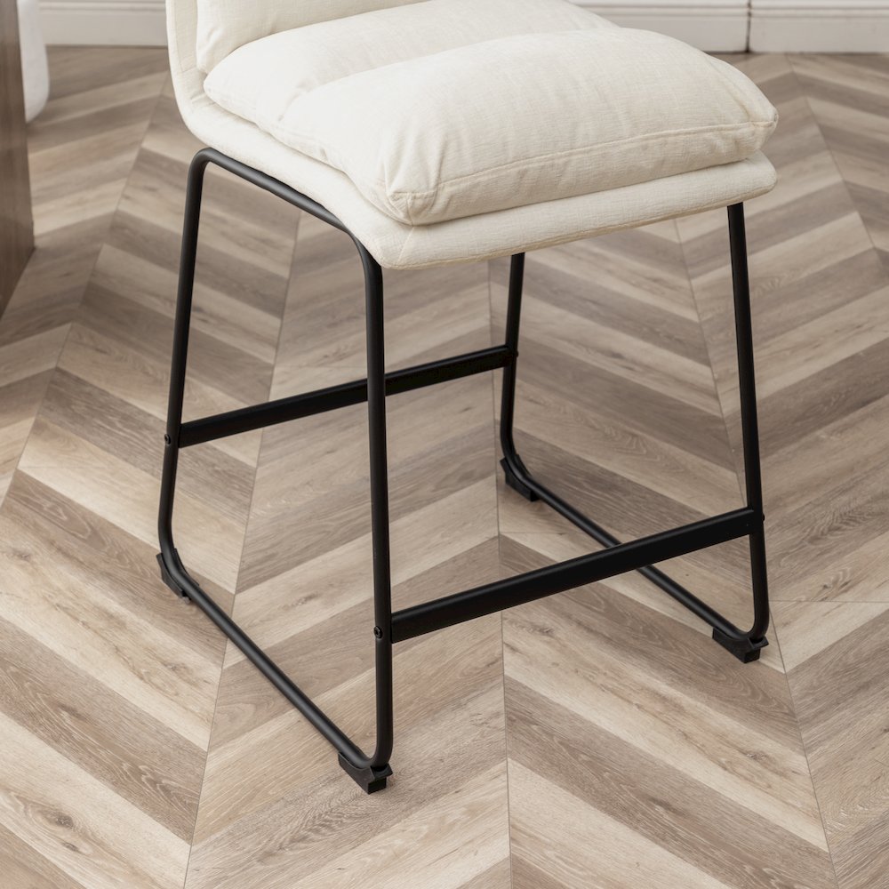 Milos Upholstered 26-inch Counter Height Stools, Set of 2. Picture 11