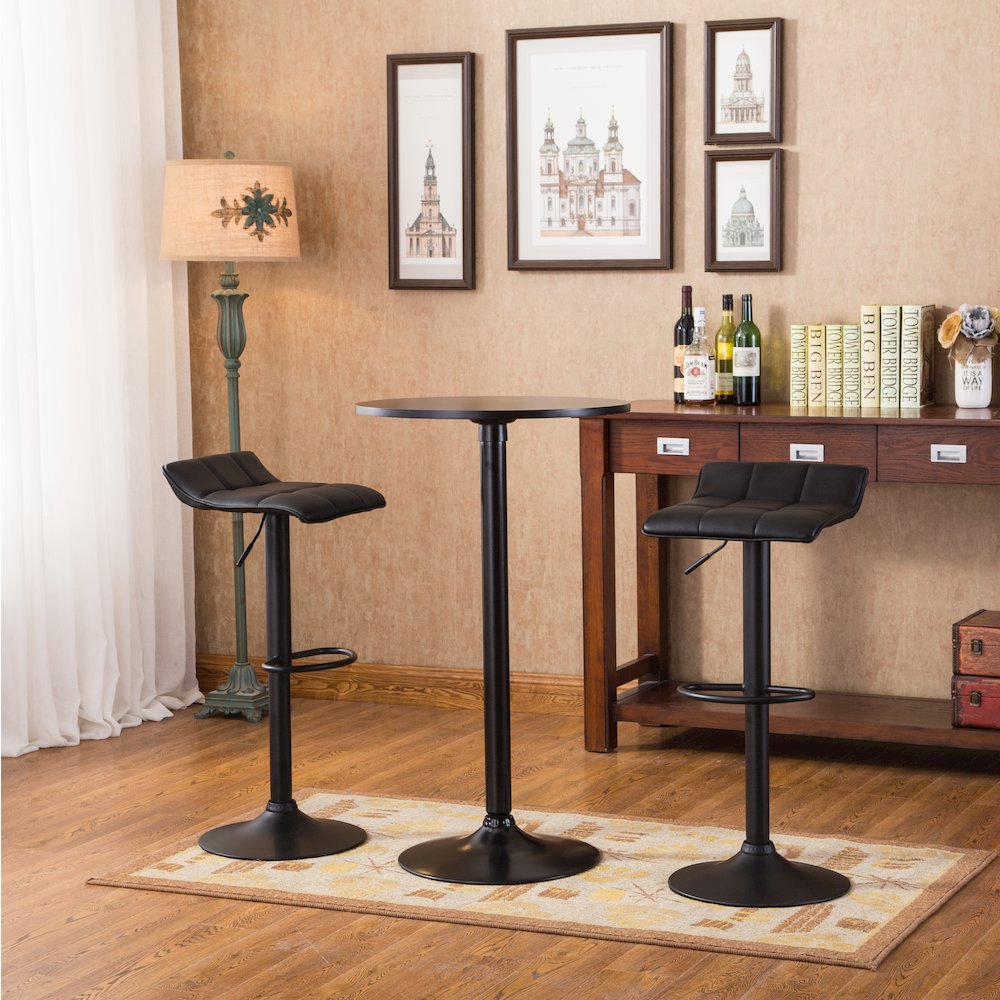 Belham Round Bar Table and 2 Swivel Adjustable Bar Stools. Picture 5