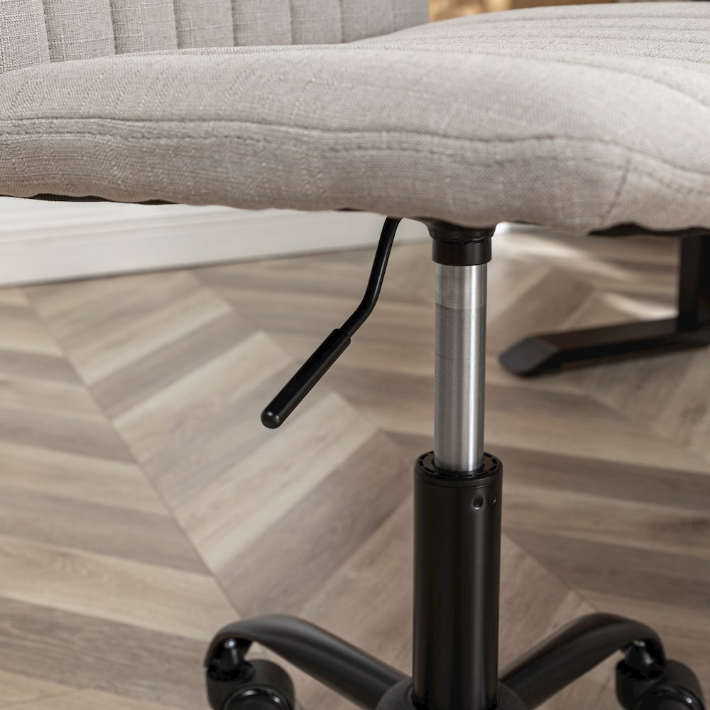 Masar Fabric Swivel Office Chair, Gray. Picture 7