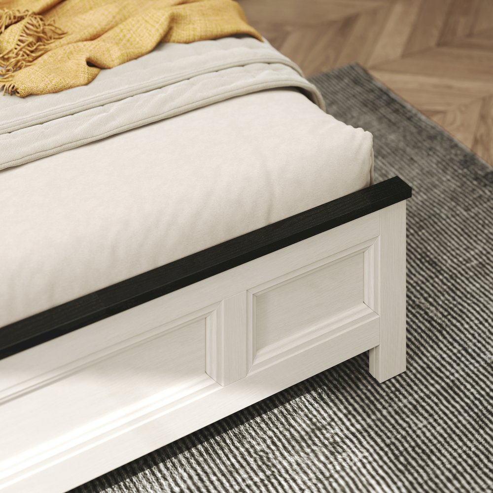 Realynn 4-PC Queen Wood Bedroom Set, Off-White Finish. Picture 9