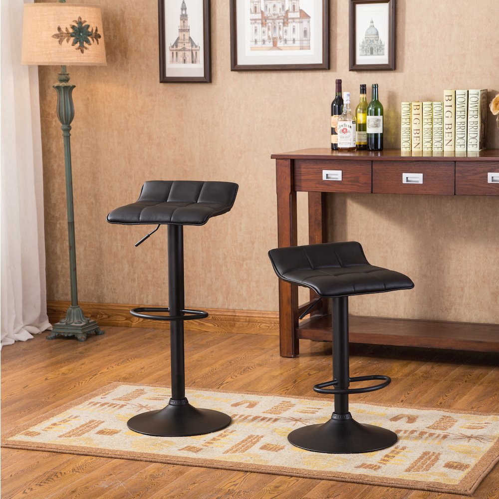 Belham Round Bar Table and 2 Swivel Adjustable Bar Stools. Picture 7