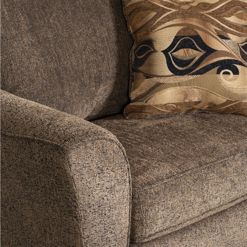 Camero Cafe Fabric Accent Chair and Ottoman Set. Picture 8