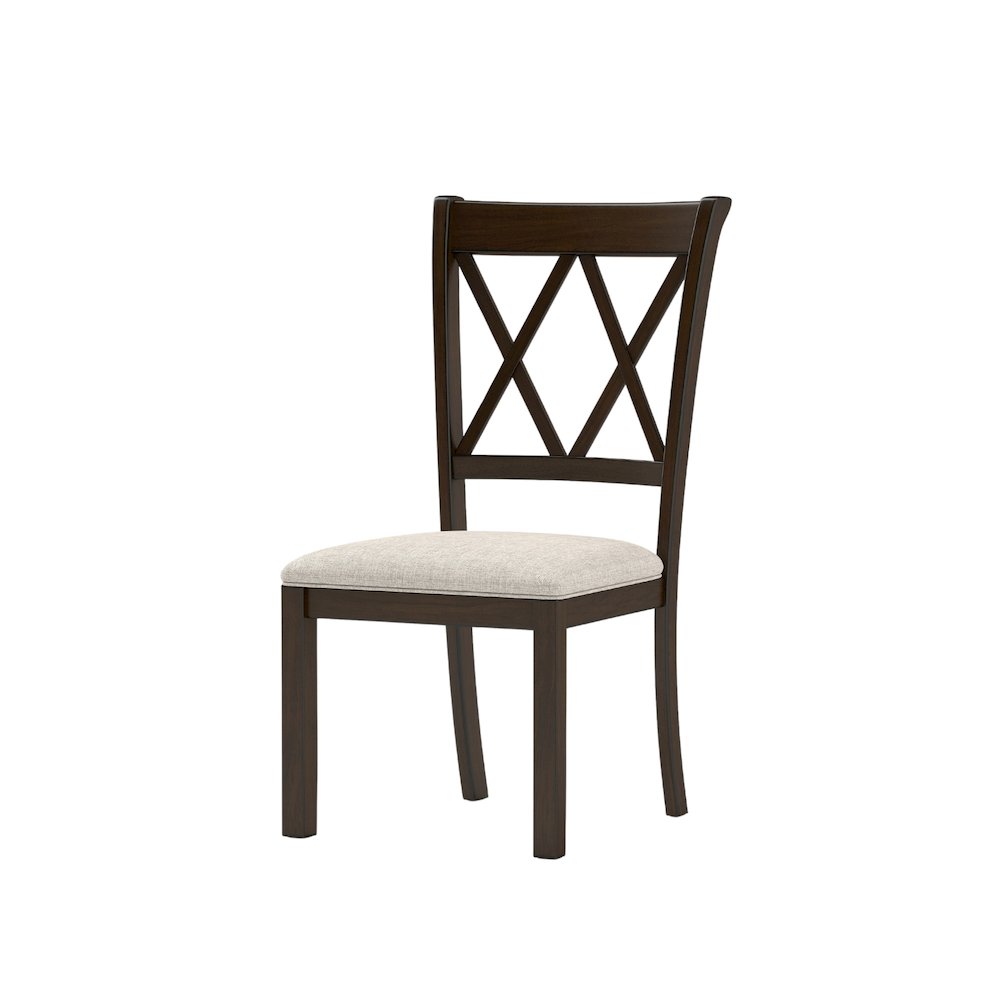 Windvale Upholstered Cross-back Dining Chair, Set of 2. Picture 7
