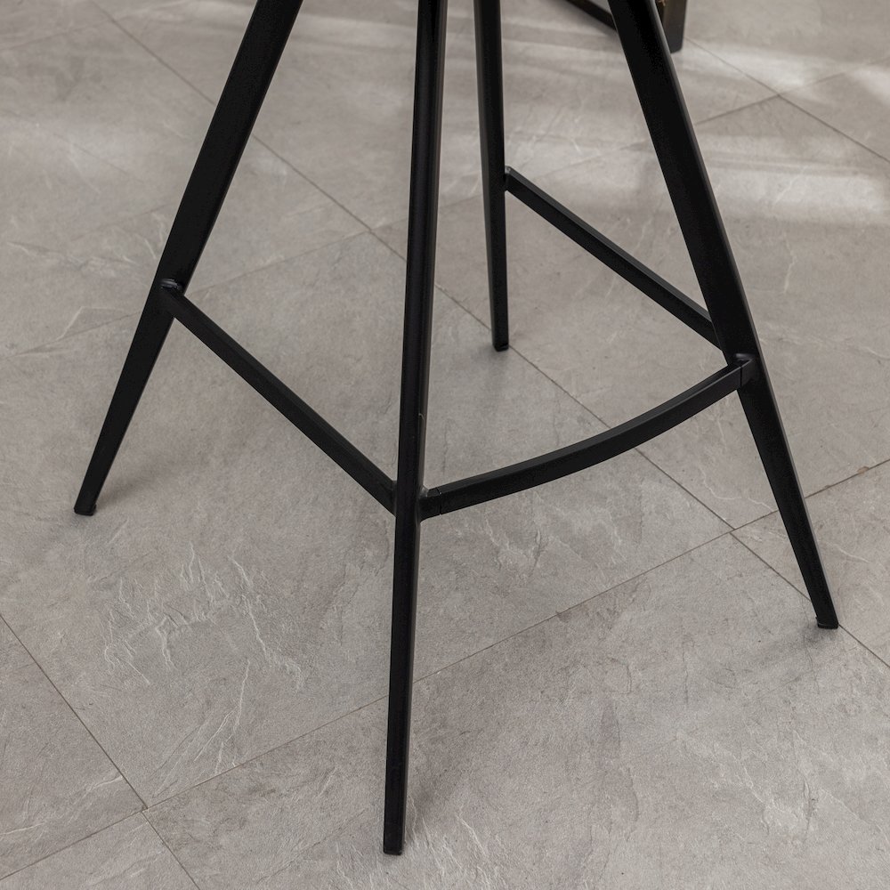 Porth Fabric Kitchen 28.25" Barstools, Set of 2, Orange. Picture 10