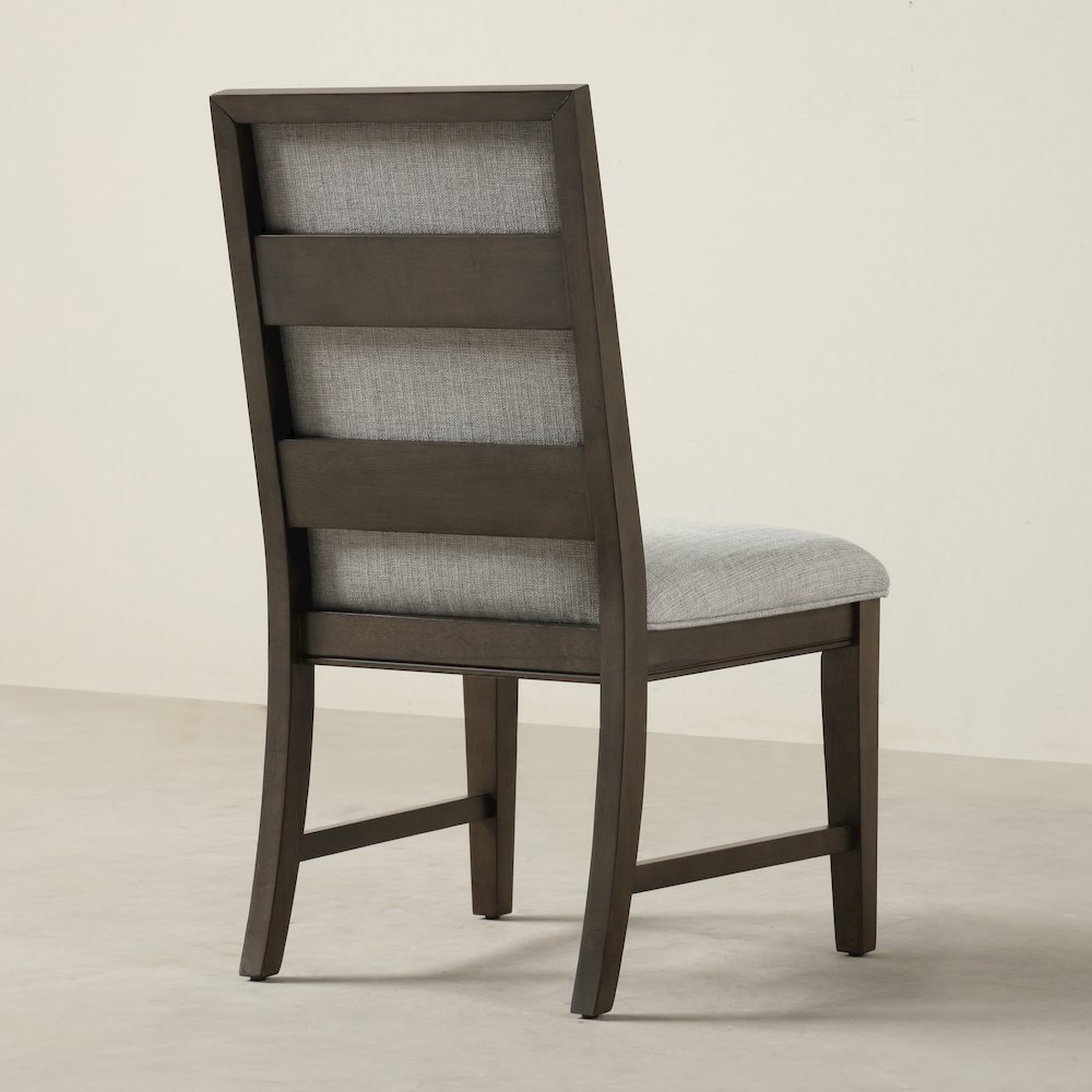 Aberll Wood Dining Room Set, Table with 4 Side Chairs, Gray. Picture 12