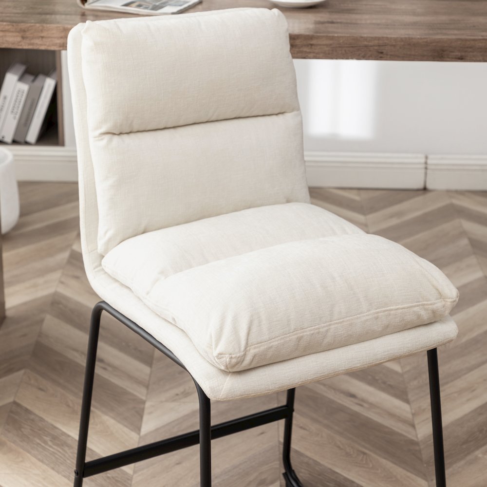 Milos Upholstered 26-inch Counter Height Stools, Set of 2. Picture 9
