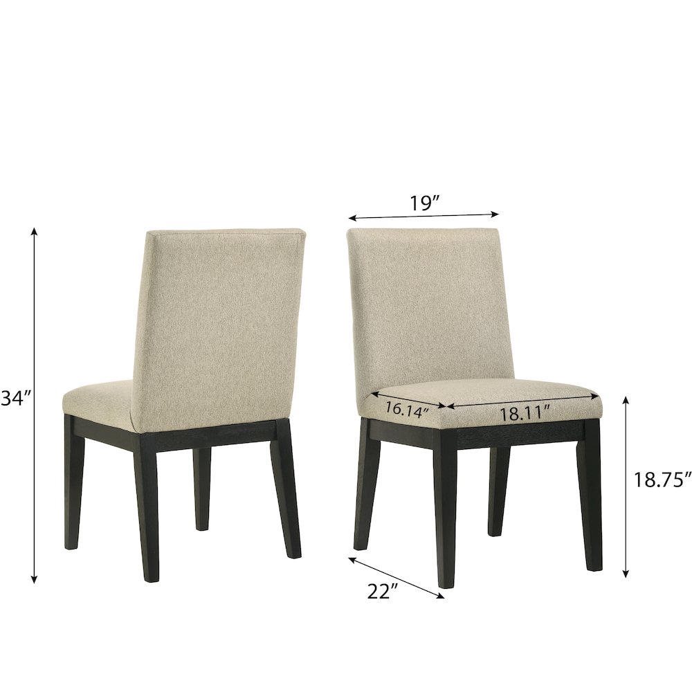 Rocco 5-Pc 48'' Pedestal Dining Set, Round Pedestal Table with 4 Chairs. Picture 14