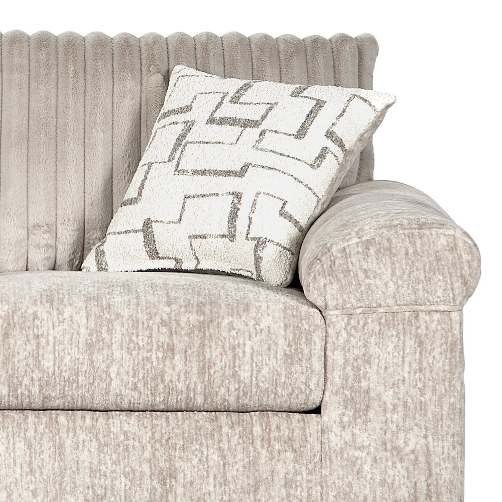 Nason Wide Wale Corduroy Loveseat, Parchment. Picture 4