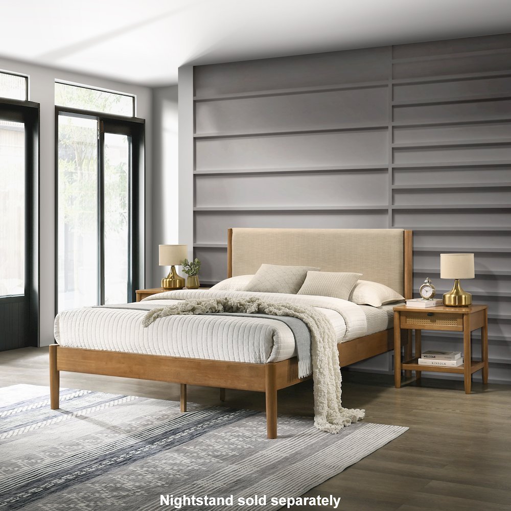 Roundhill Furniture Vichy Platform Bed - Thumbnail 5