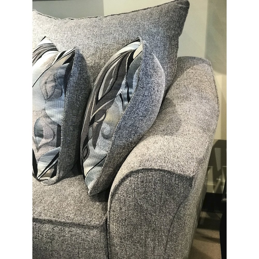 Camero Platinum Fabric Pillowback Sofa. Picture 7