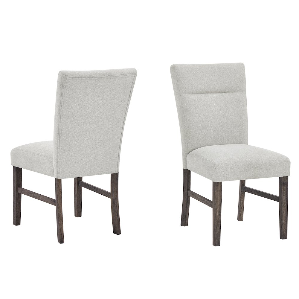 Sorlen Modern Gray Upholstered Dining Chairs, Set of 2. Picture 1