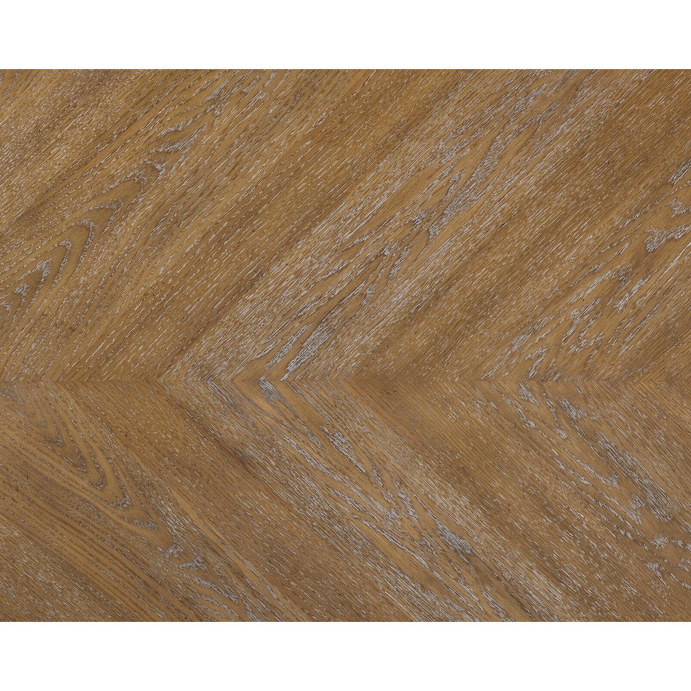 Belleza French Country Dining Table, Antique White and Weathered Oak Finish. Picture 9