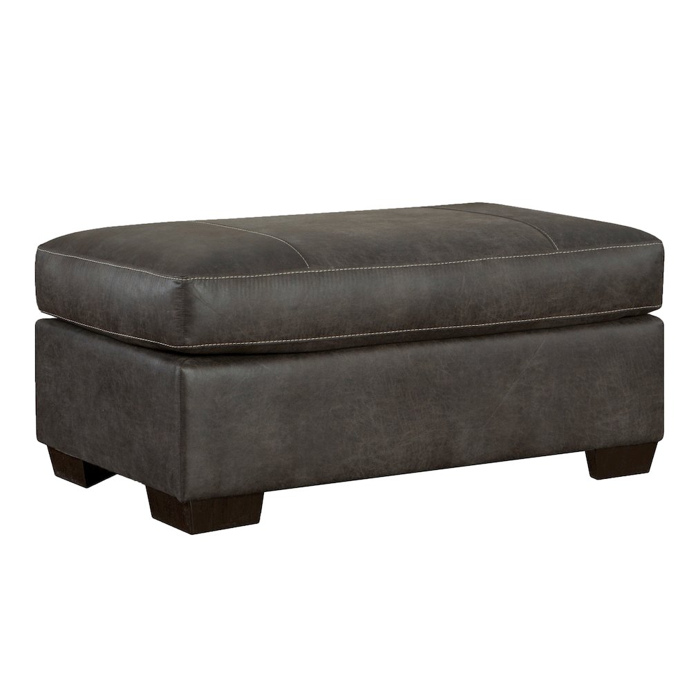 Tirana Contemporary Fabric Cocktail Ottoman in Sequoia Ash. Picture 1