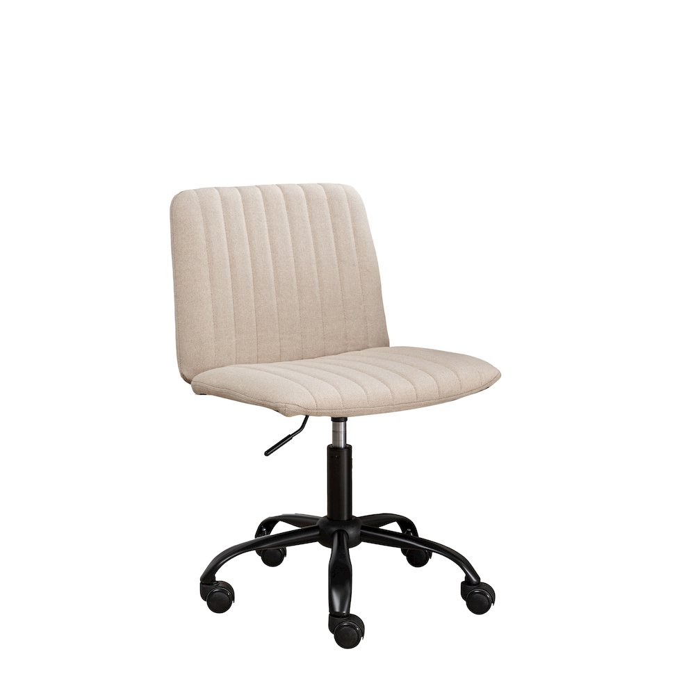 Masar Fabric Swivel Office Chair, Beige. Picture 1