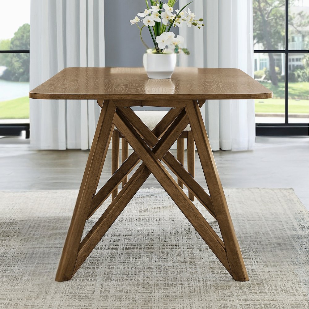 Avery 5-Pc Dining Set, Tripod-Cross Dining Table with 4 Stylish Chairs. Picture 9