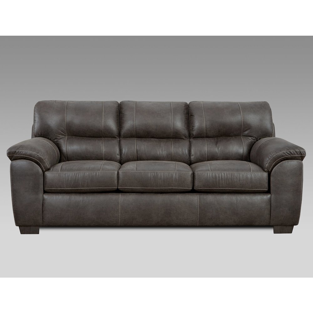 Tirana Contemporary Fabric Pillow-top Arm 4-Piece Sofa Set in Sequoia Ash. Picture 3