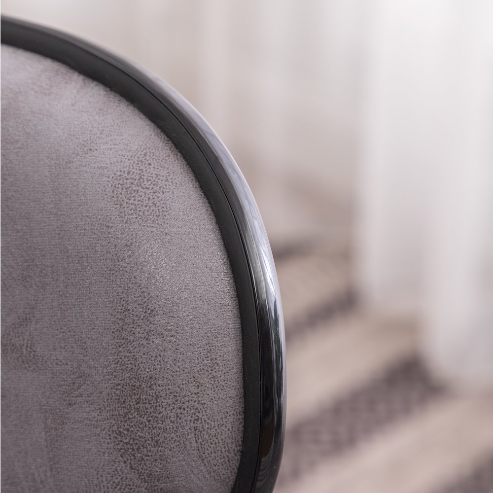 Masaccio Weathered Gray Adjustable Swivel Barstool Chrome Base, Set of 2. Picture 7
