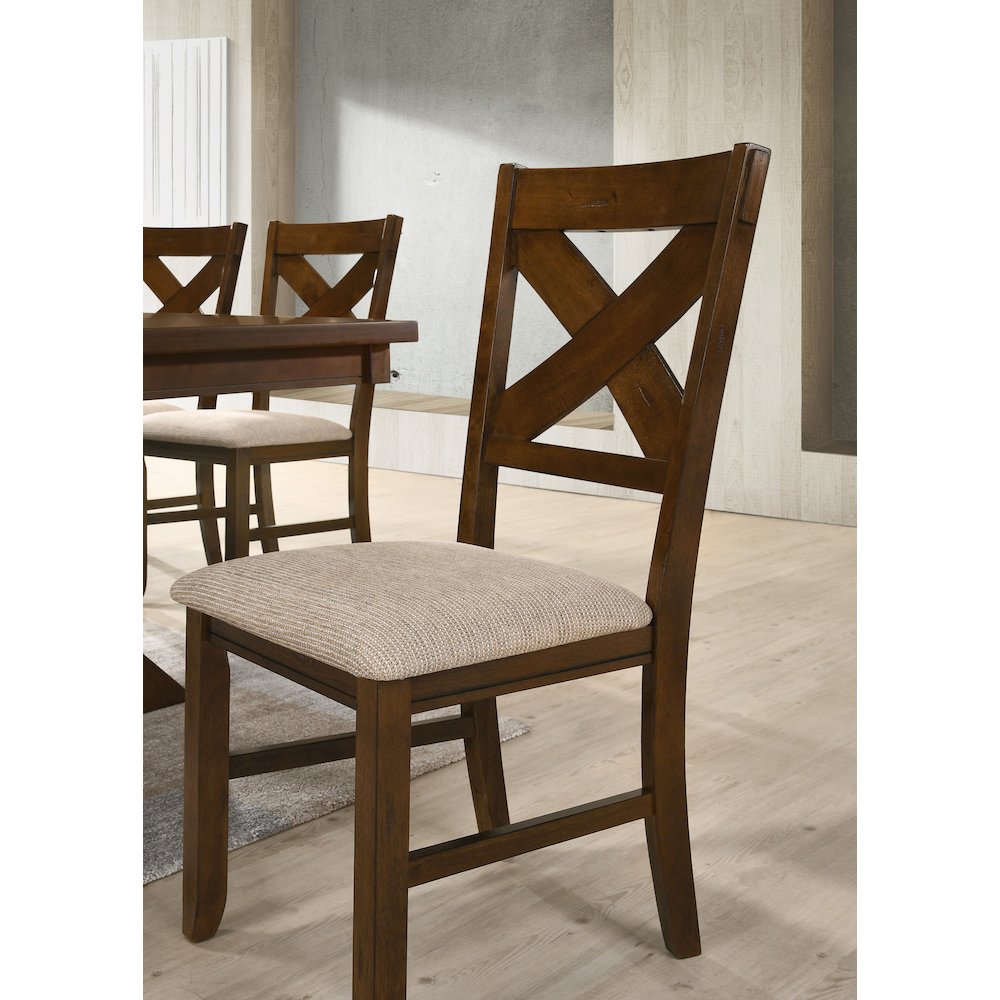 Karven Solid Wood Dining Chairs , Set of 2. Picture 5