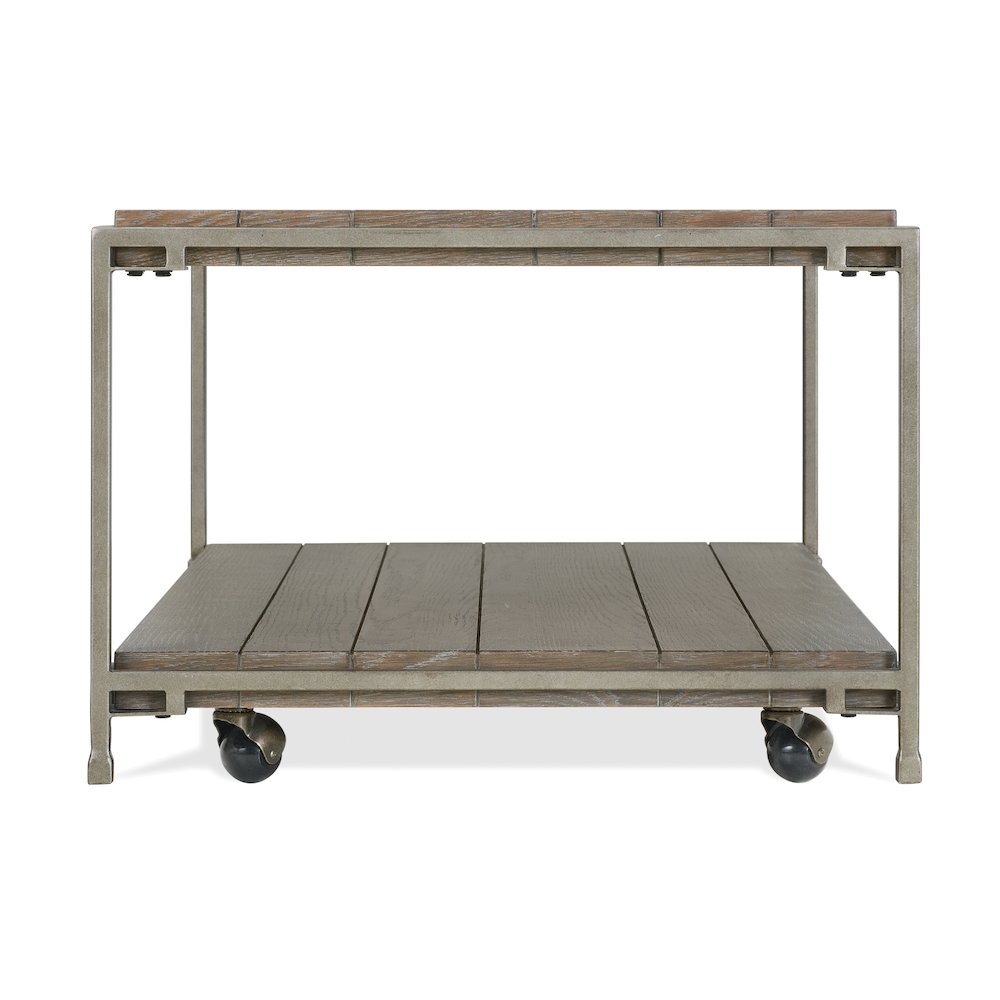 Corbeta 3Pc Living Room Coffee Table and 2 Chairside Tables Set, Aged Graphite. Picture 10