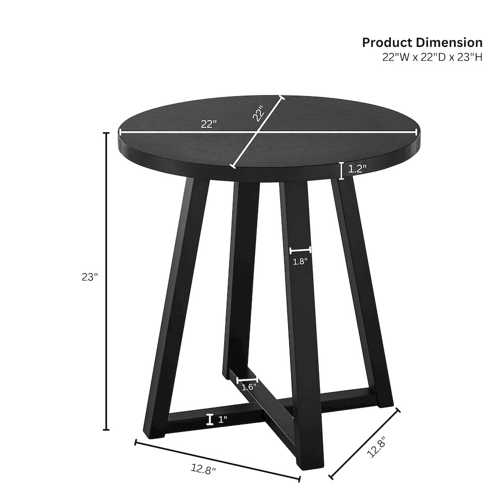 Modern Harmony Wood Oval End Table. Picture 3