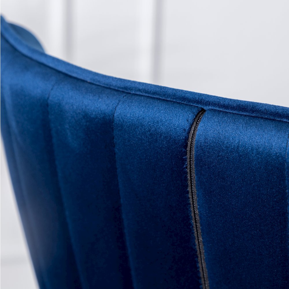 Leland Fabric Upholstered Counter Height Wingback Stools, Set of 2, Blue. Picture 8