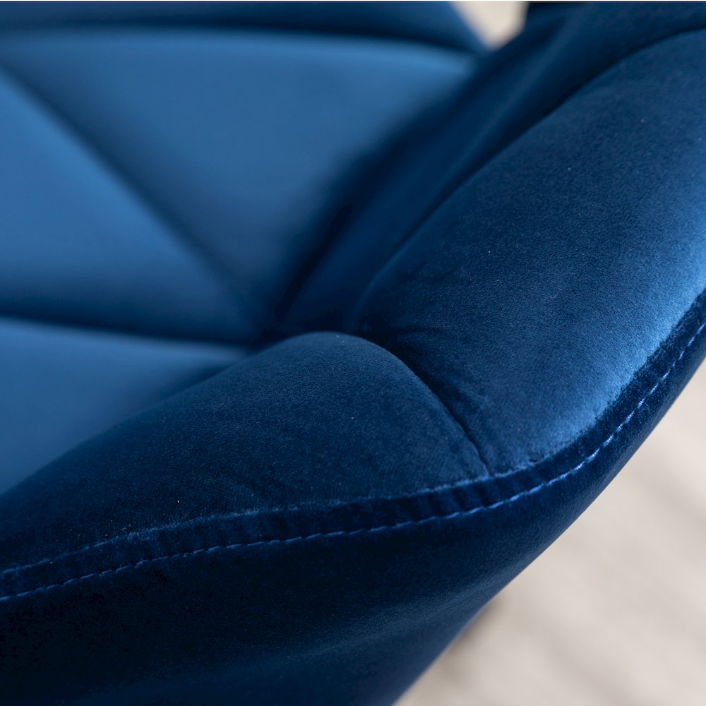 Eldon Diamond Tufted Adjustable Swivel Office Chair, Blue. Picture 10