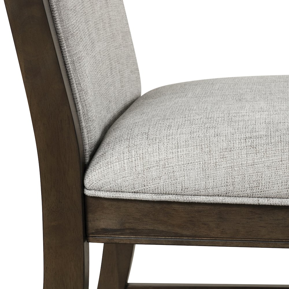 Aberll Wood Dining Room Set, Table with 4 Side Chairs and 2 Armchairs, Gray. Picture 14