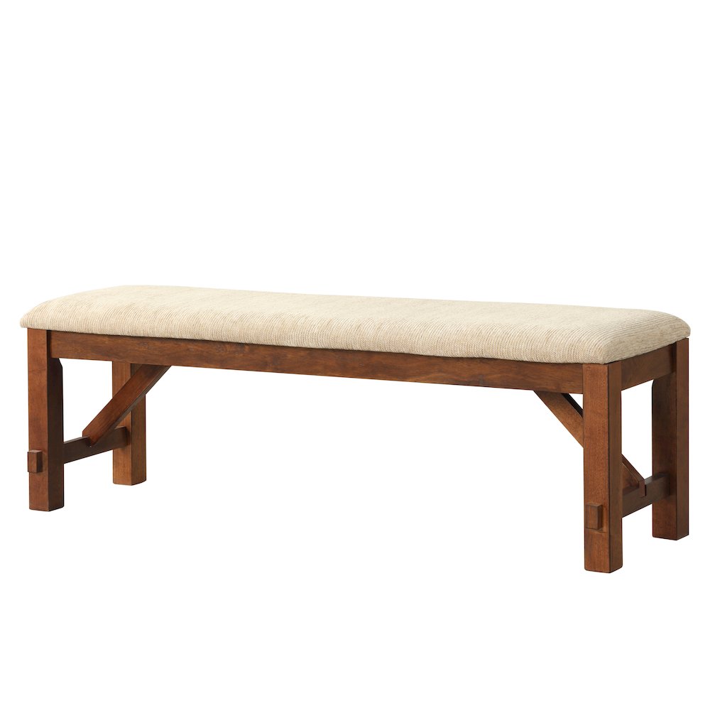 Karven Solid Wood Dining Bench. Picture 1