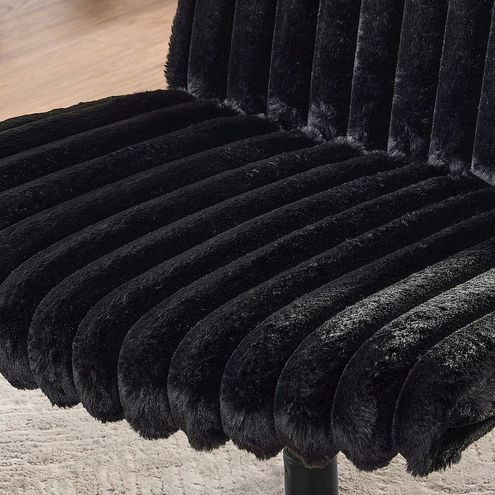Blynn Adjustable Swivel Criss Cross Chair, Office Chair Vanity Chair. Picture 7