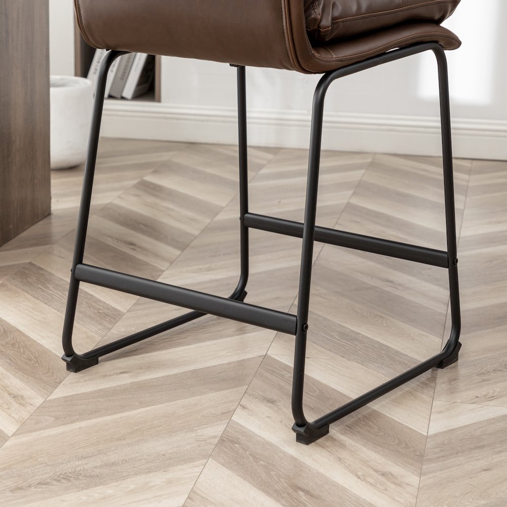 Milos Upholstered 26-inch Counter Height Stools, Set of 2. Picture 12