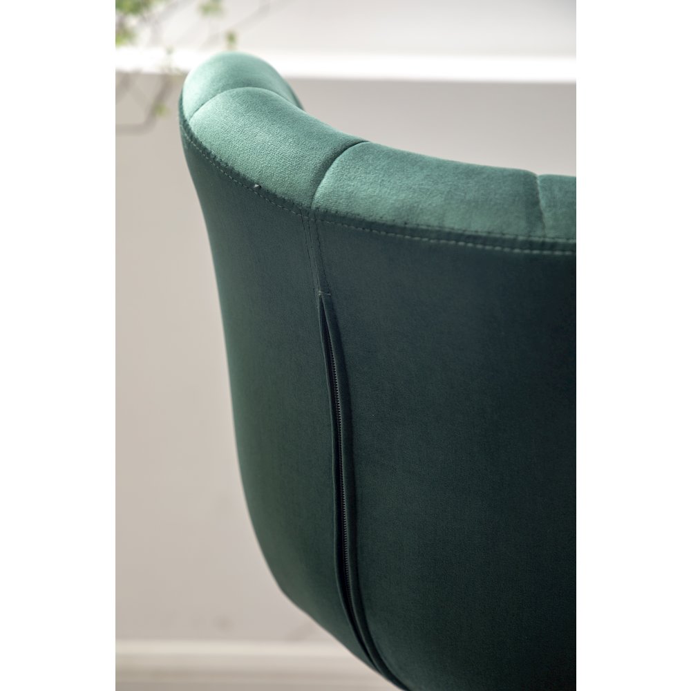 Ellston Upholstered Adjustable Swivel Barstools in Green, Set of 2. Picture 11