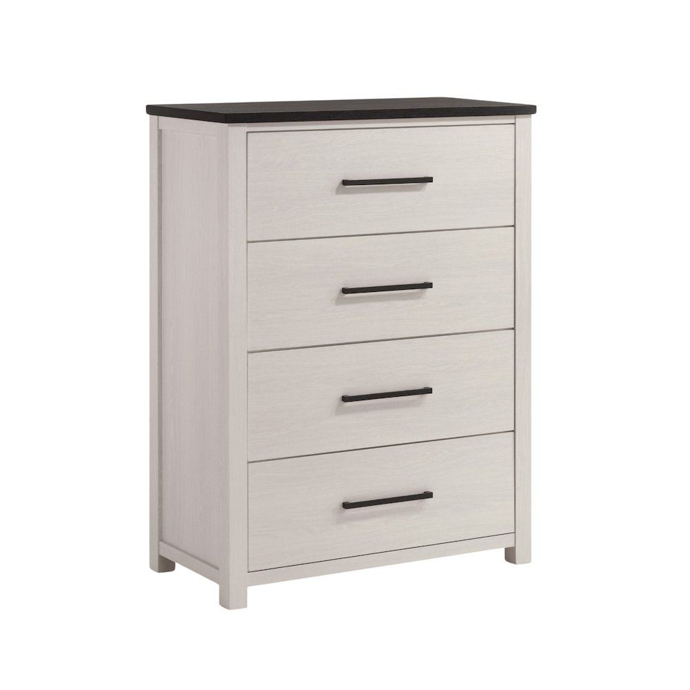 Realynn 4-Drawer Bedroom Chest, Off-White Finish. Picture 1