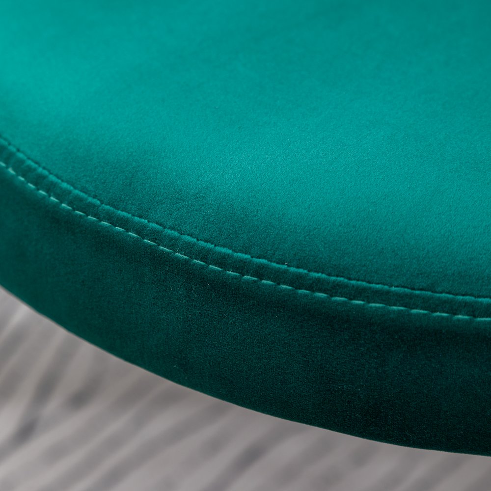 Amoa Contemporary Velvet Upholstery Dining Chair, Green, Set of 2. Picture 11