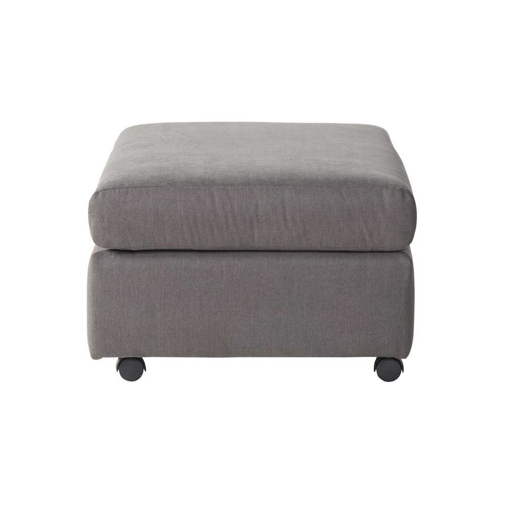Enda Oversized Living Room Pillow Back Cuddler Arm Chair with Ottoman. Picture 7