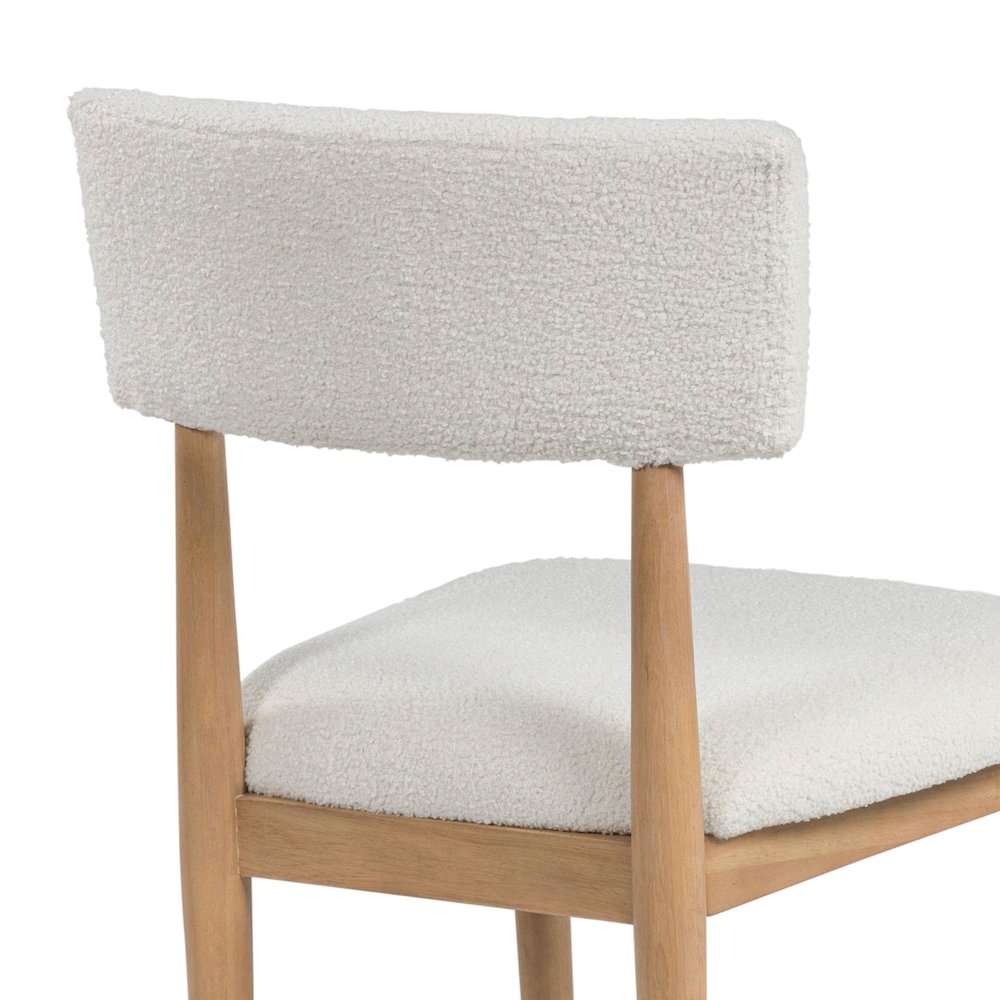 Ellis Boucle Upholstered Dining Chairs, Set of 2. Picture 6