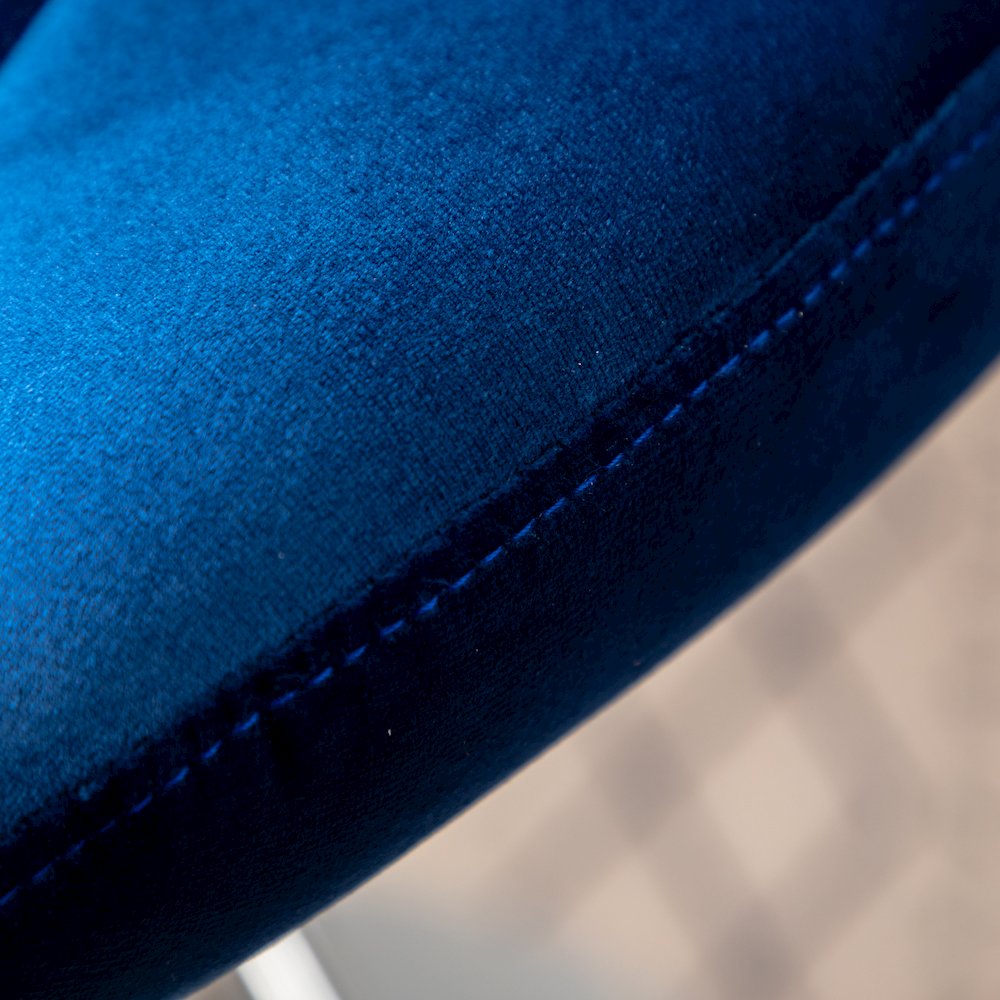 Ellston Upholstered Adjustable Swivel Barstools in Blue, Set of 2. Picture 15