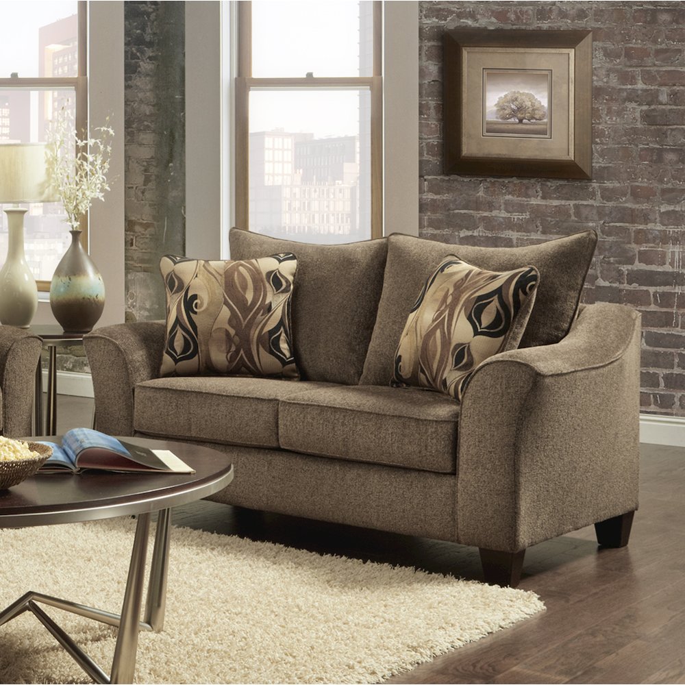 Camero Cafe Fabric 4-Piece Living Room Set. Picture 3