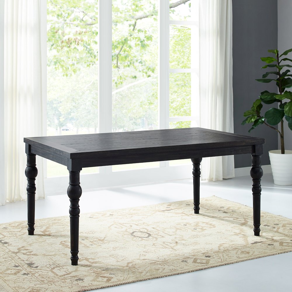 Leviton Urban Style Dining Table, Black. Picture 2