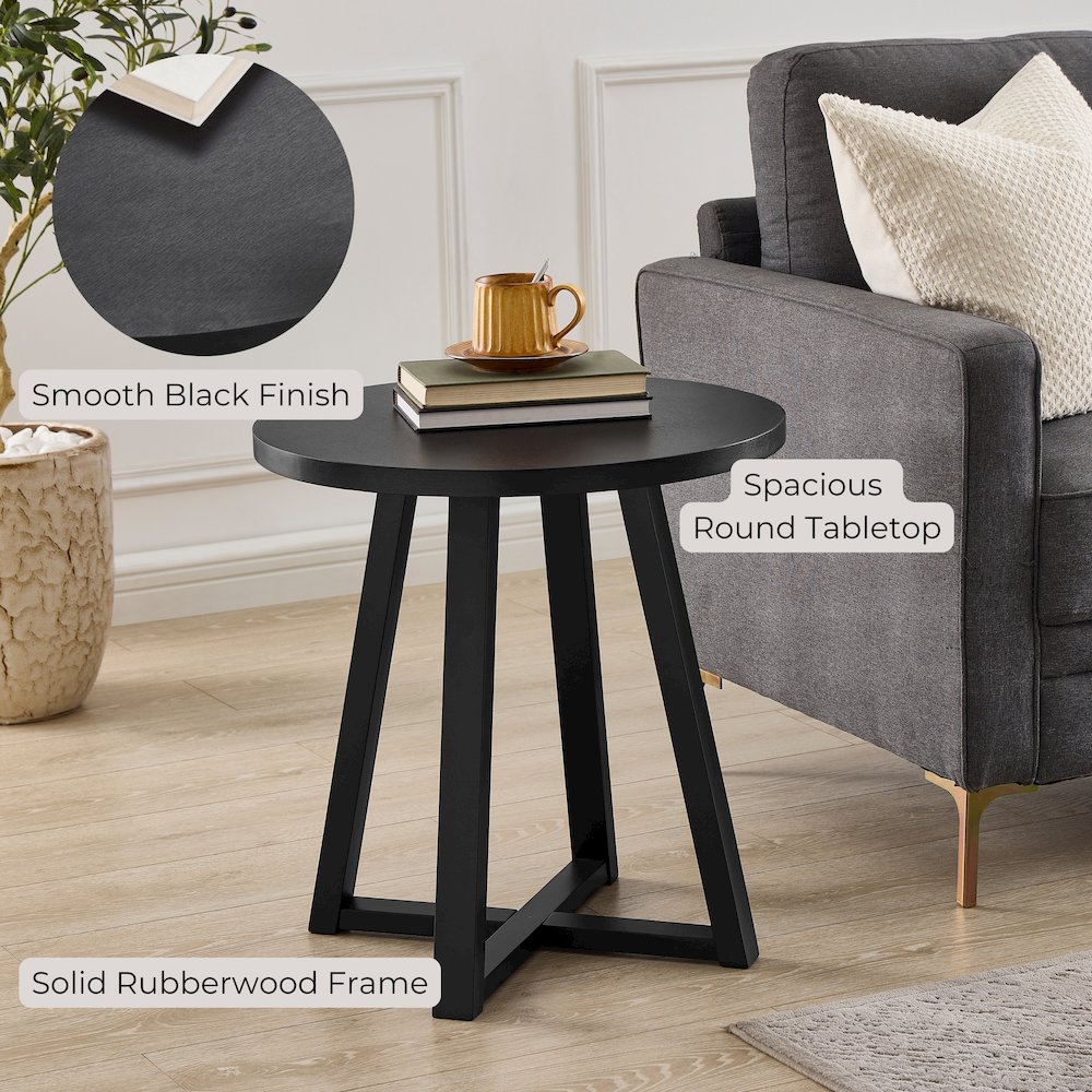 Modern Harmony Wood Oval End Table. Picture 6