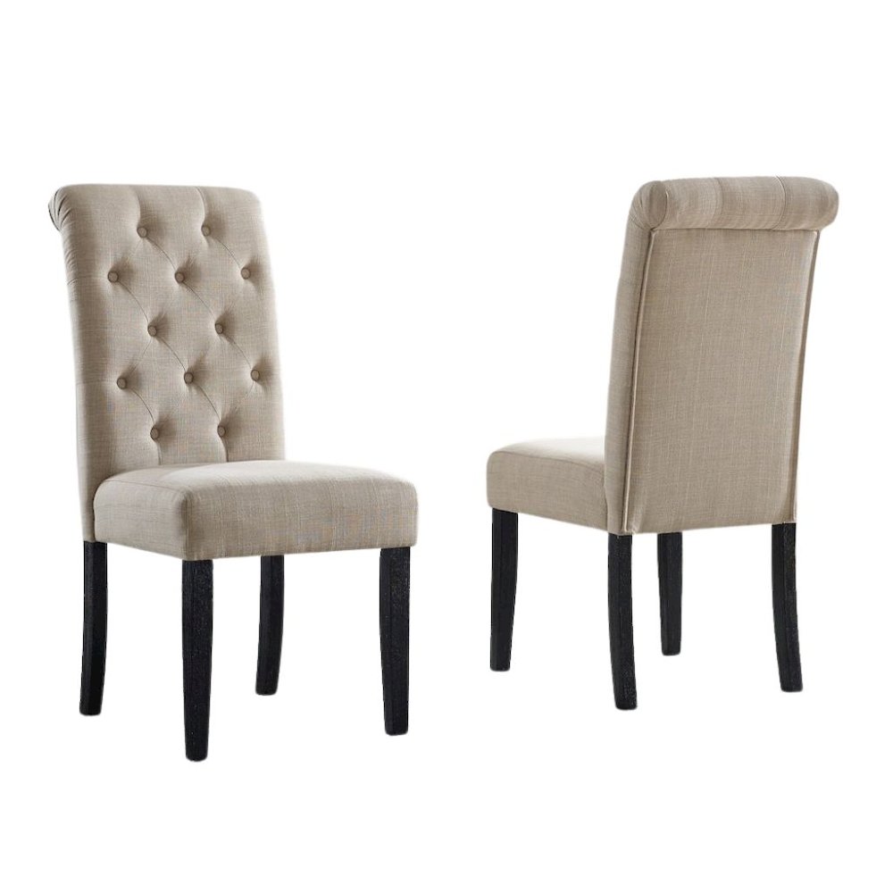 Beige Dining Table and 6 Chairs, Mid Century Kitchen & Dining Room Set. Picture 7