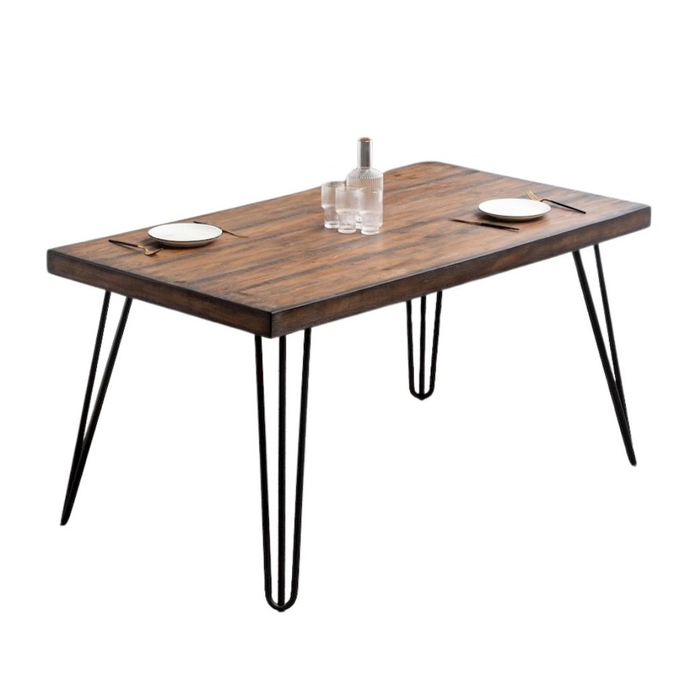 Beige Dining Table and 6 Chairs, Mid Century Kitchen & Dining Room Set. Picture 8