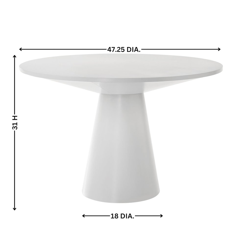 Rocco 5-Pc 48'' Pedestal Dining Set, Round Pedestal Table with 4 Chairs. Picture 15