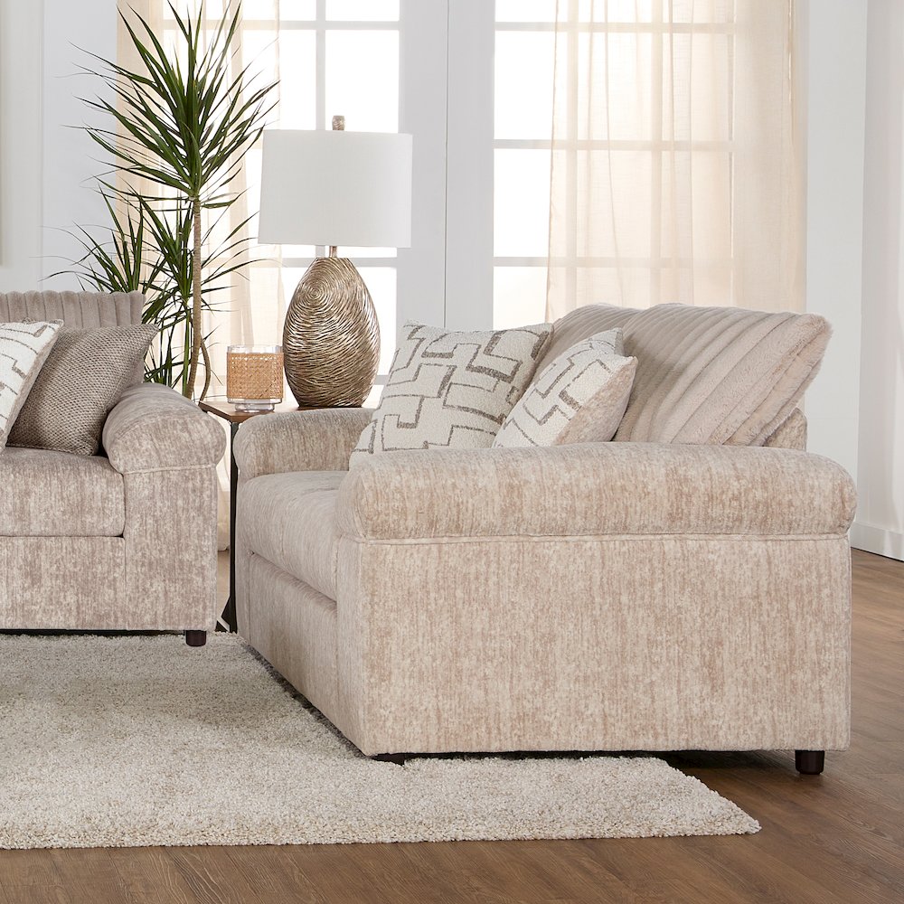 Nason Wide Wale Corduroy Sofa and Loveseat Set, Parchment. Picture 4