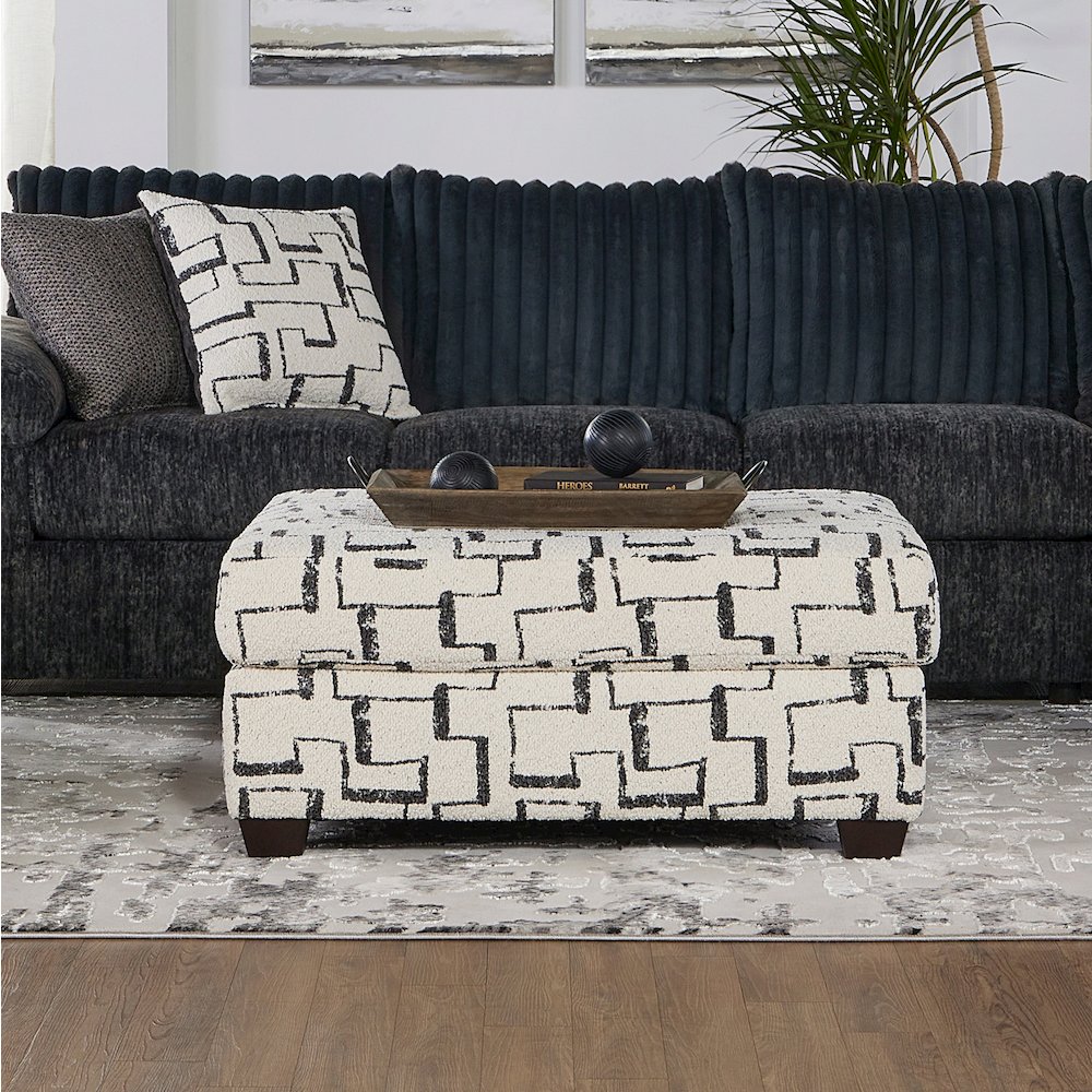 Nason Wide Wale Corduroy Living Room 4-Piece Sofa Set, Charcoal. Picture 9
