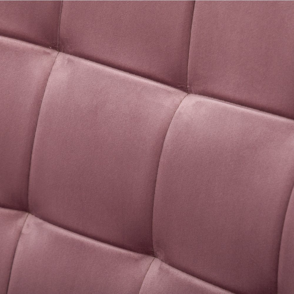 Leiria Contemporary Silky Velvet Tufted Accent Chair with Ottoman, Mauve. Picture 12